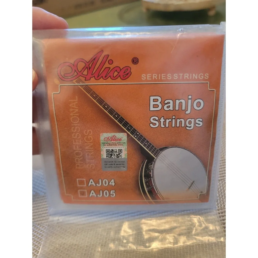 Alice AJ05 5-String Banjo Strings Set Plated Steel Coated Copper Alloy E5V1
